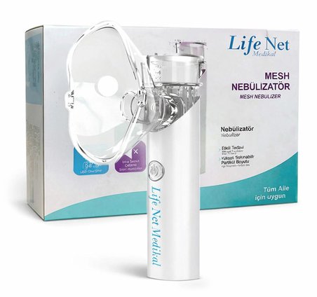 Life Net Medikal Taşınabilir Mesh Nebülizatör – Süper Sessiz, Yeni Nesil Şarzlı Yetişkin & Çocuk S600B