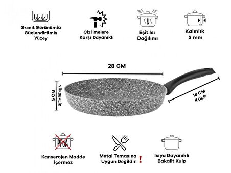 Taç Ultra Granit  Tava 28cm