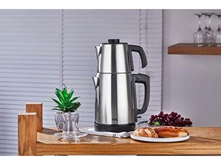 Taç Keyfidem 2200 W Çay Makinesi Inox 