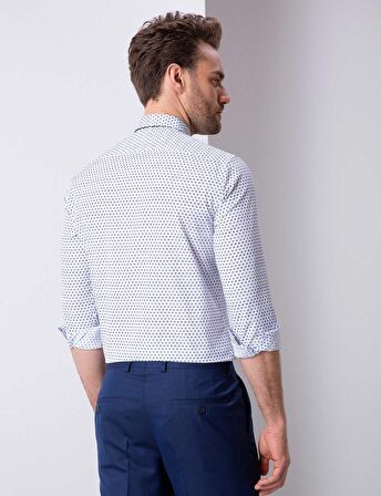 Beyaz Slim Fit Erkek Gömlek