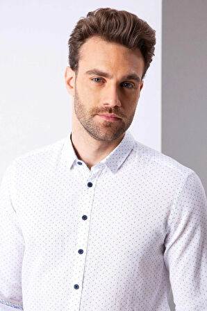 Mavi Slim Fit Gömlek