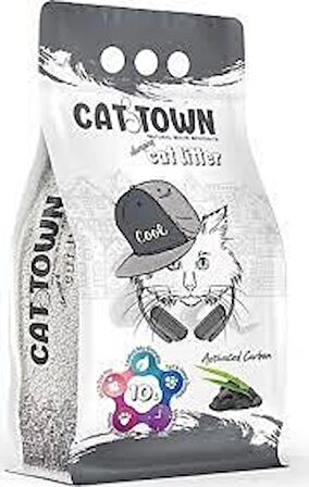 CAT TOWN AKTİF KARBONLU 10 LT BENTONİT KUM