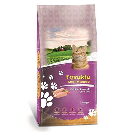 Pisy Cat Tavuklu Kuru Kedi Maması 15 Kg