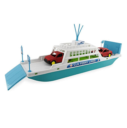 Feribot Araç Taşııyan Gemi 45 cm - Turkuaz