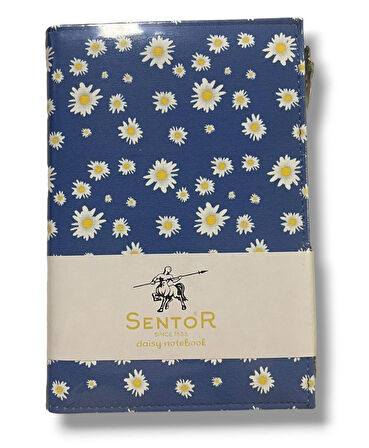 Sentor Sn-Ptfrd Papatya Desen Fermuarlı Defter