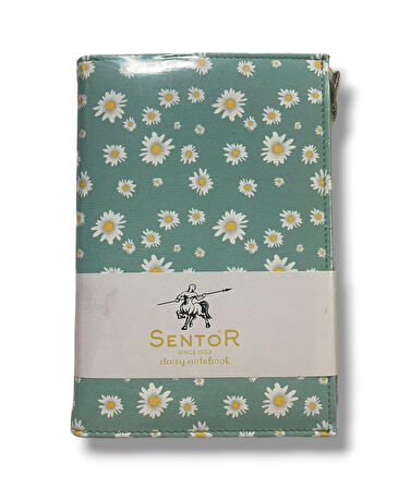 Sentor Sn-Ptfrd Papatya Desen Fermuarlı Defter