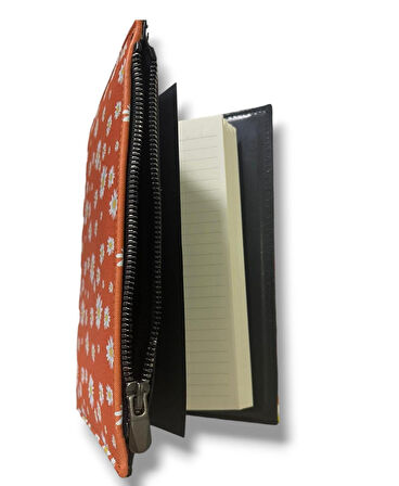 Sentor Sn-Ptfrd Papatya Desen Fermuarlı Defter