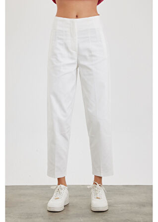 Pensli Yüksek Bel Atlas Pantolon