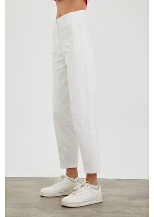 Pensli Yüksek Bel Atlas Pantolon