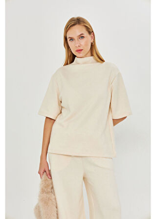 Balıkçı Yaka Kısa Kol Triko Kazak 