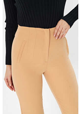 Pensli Yüksek Bel Atlas Pantolon 