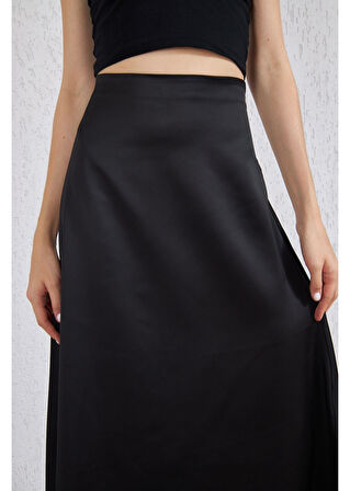 Saten Uzun Etek
