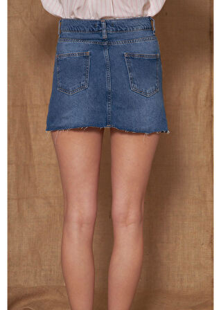 Kot Mini Etek Altı Kesik