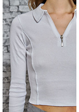 Polo Yaka Kaşkorse Bluz