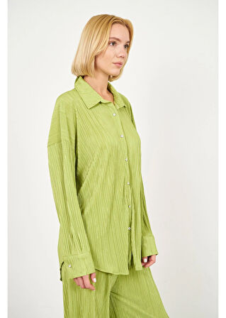 Piliseli Örme Gömlek 