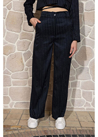 Çizgili Palazzo Pantolon