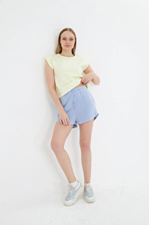 Sıfır Yaka Kolsuz Vatkalı Modal Crop 