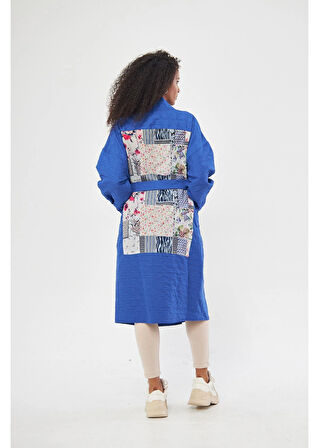Arkası Baskılı Kapitone Kimono 