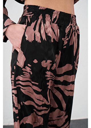 Beli Lastikli Empirme Saten Pantolon