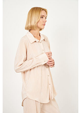 Piliseli Örme Gömlek 