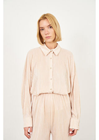 Piliseli Örme Gömlek 