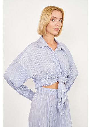 Piliseli Örme Gömlek 