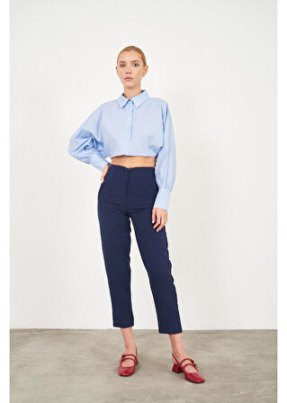 Yarasa Kol Kısa Poplin Gömlek 