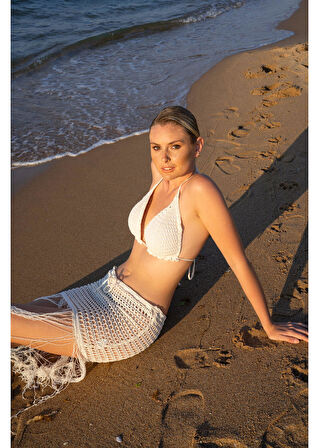 Ajurlu Bikini Üstü Top