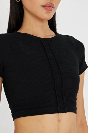 Çizgi Detaylı Kaşkorse Crop