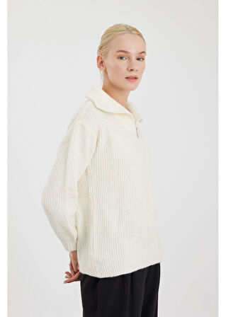 FERMUARLI TRİKO KAZAK