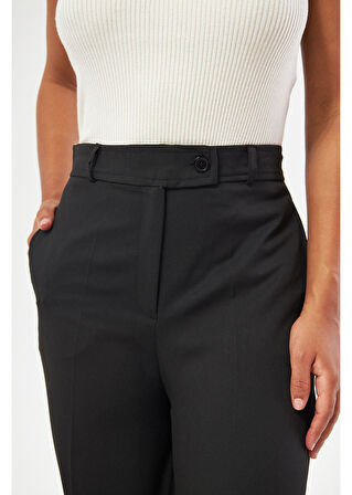 Geniş Duble Paça Poliviskon Pantolon 