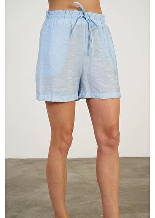 Lastikli Düz Modal Şort