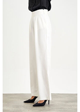 Beli Şeritli Palazzo Atlas Pantolon