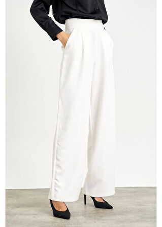 Beli Şeritli Palazzo Atlas Pantolon