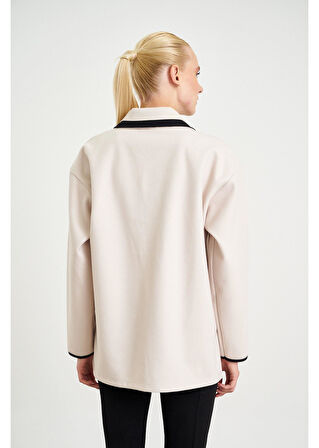 Çift Cep Garnili Kaşe Gömlek 