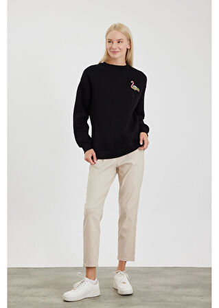 Flamingo Nakışlı Sweatshirt