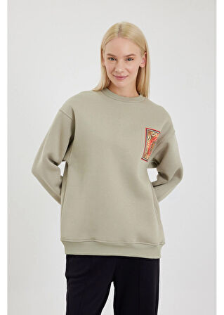 Etnik Desenli Sweatshirt
