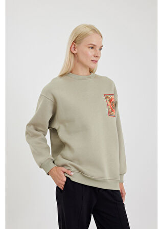Etnik Desenli Sweatshirt