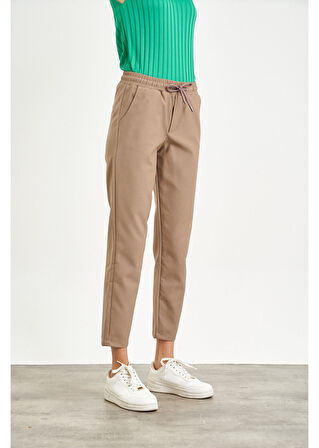 Elastik Mom Fit Pantolon