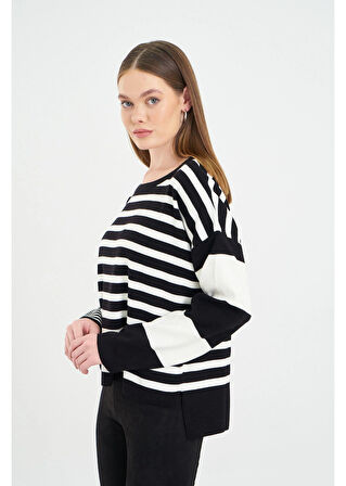 Önü Kısa Arkası Uzun Çizgili Kazak