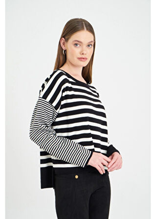 Önü Kısa Arkası Uzun Çizgili Kazak