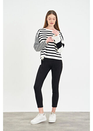 Önü Kısa Arkası Uzun Çizgili Kazak