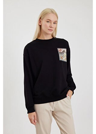 Zebra Baskılı Sweatshirt