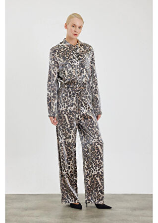 Leopar Desenli Ceket
