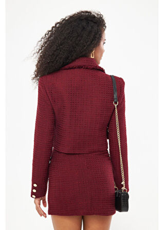 Püskül Detaylı Kısa Ceket 