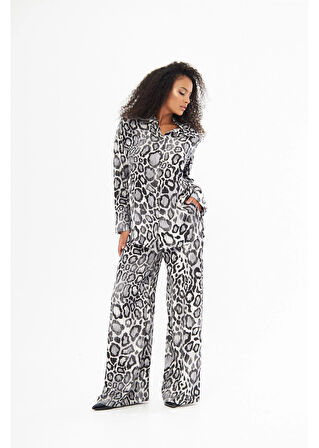 Desenli Viskon Gömlek 