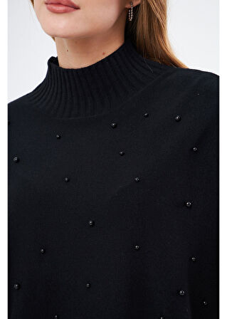 İncili Oversize Kazak 