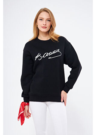 Cumhuriyet Koleksiyonu ATATÜRK İmzalı Sweatshirt 