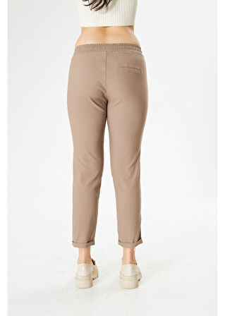 Lastikli Duble Paça Pantolon 