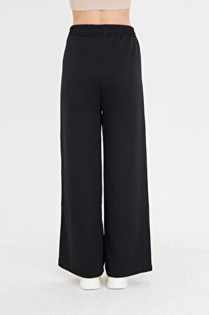 Şeritli Atlas Pantolon 